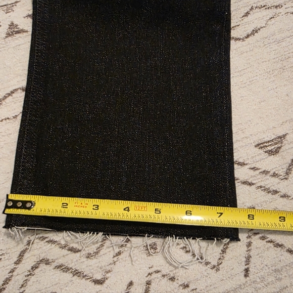 Re/Done Black Noir OP Buttonfly Raw Hem Jeans Size 29 - Picture 10 of 13